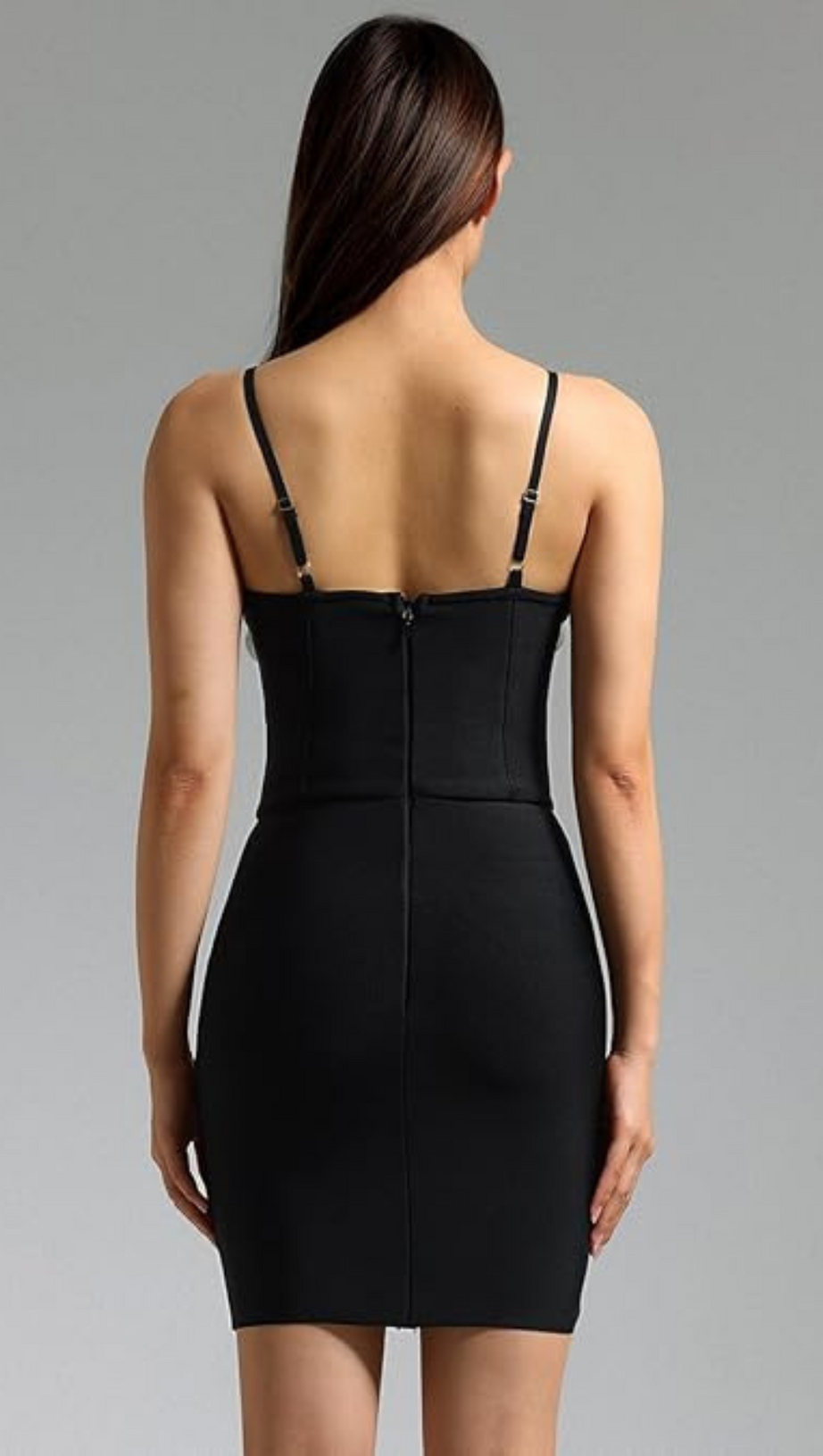 MINI ABITO NERO CON APPLICAZIONI FLOREALI E CRISTALLI