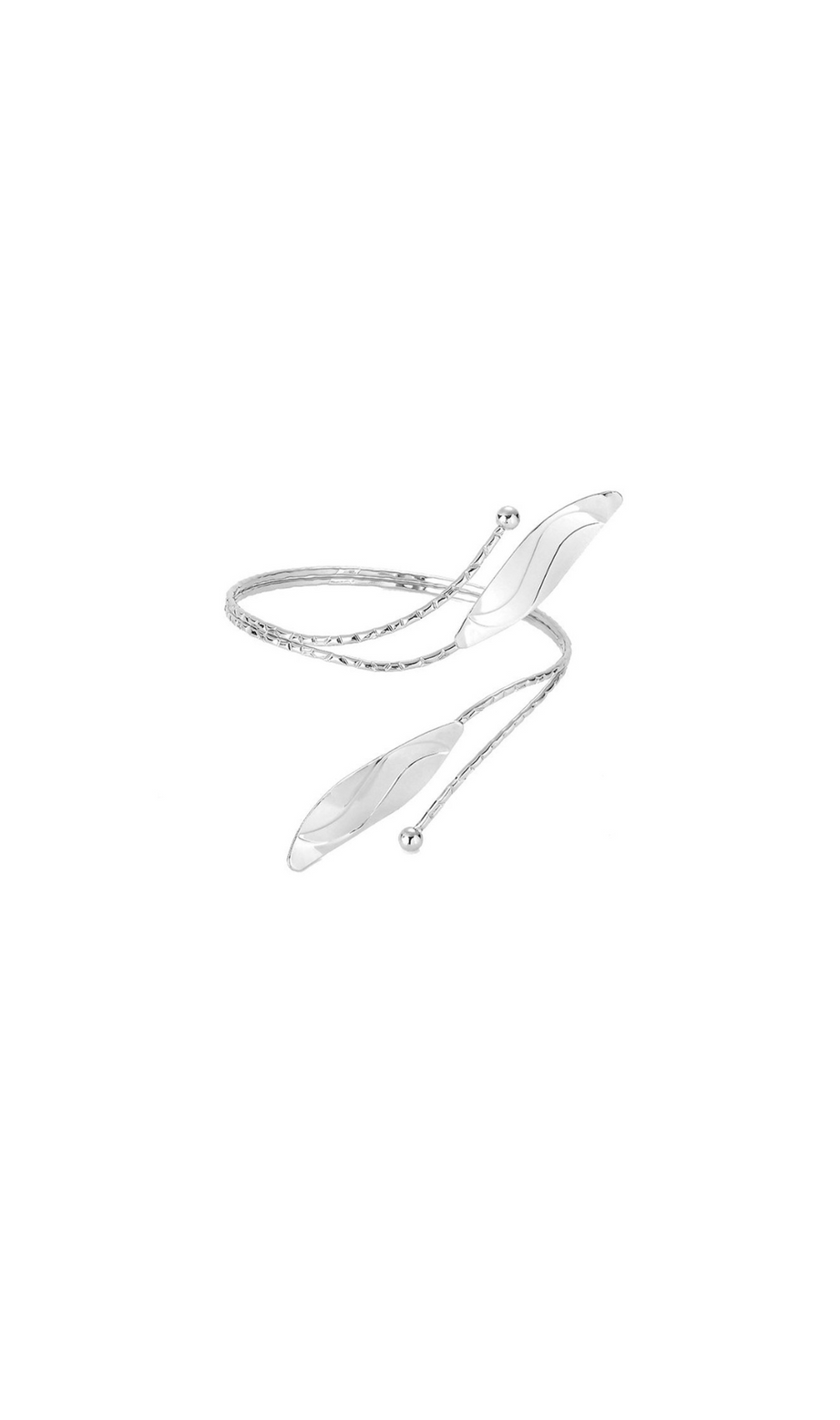 Irosa Silver Leaf Armband