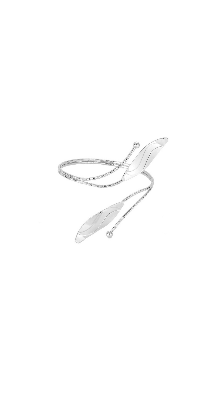 IROSA SILVER LEAF ARMBAND