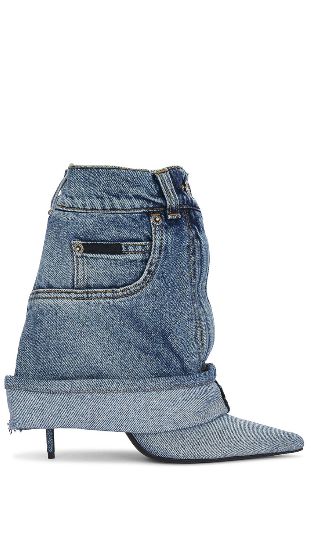 AIIZIE MILIANO DENIM TROUSER ANKLE BOOTIE - product image