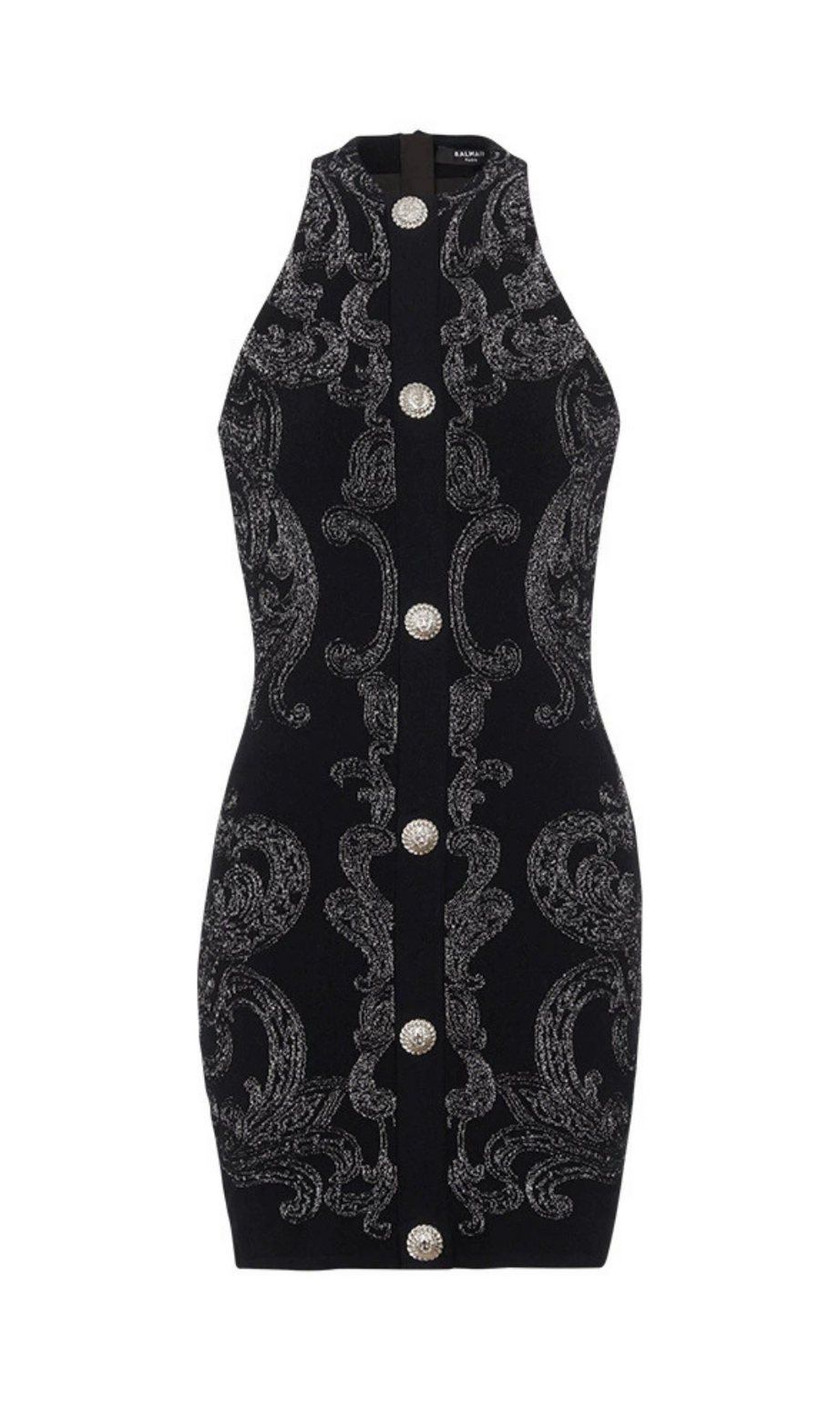MINI ABITO SENZA MANICHE IN MAGLIA PAISLEY