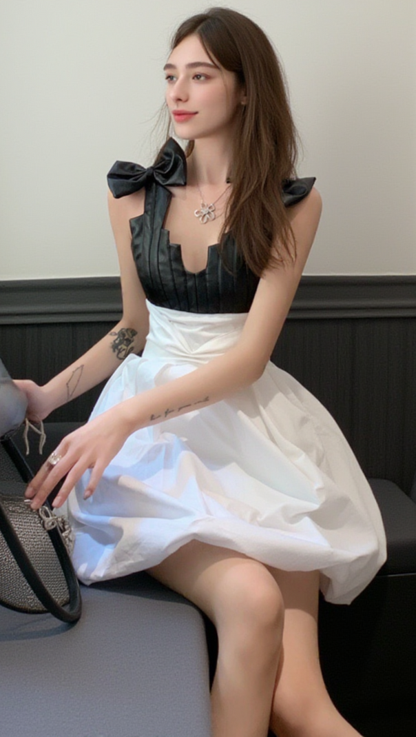 AIIZIE MIDNIGHT BLOSSOM DRESS - product image