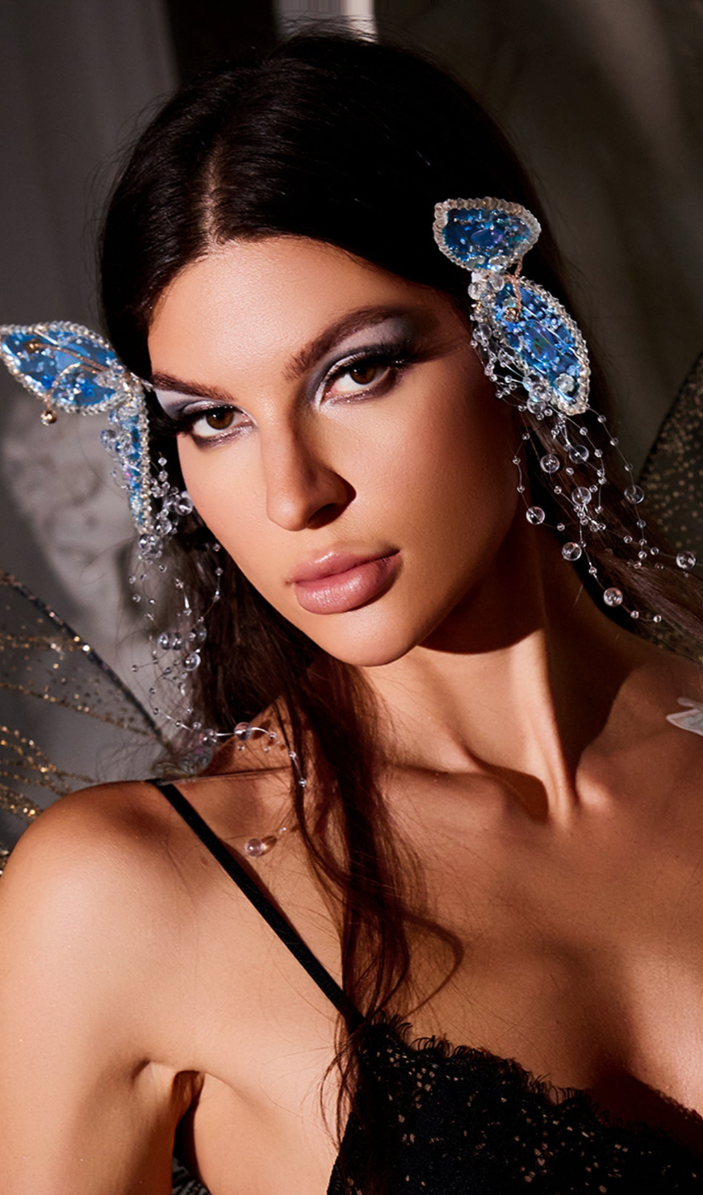 XAVIERA BUTTERFLY WINGS TASSEL EARRINGS