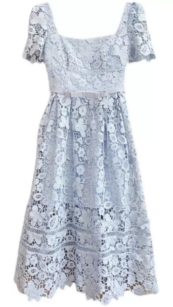 AIIZIE LACE MIDI DRESS IN GUIPURE - product image