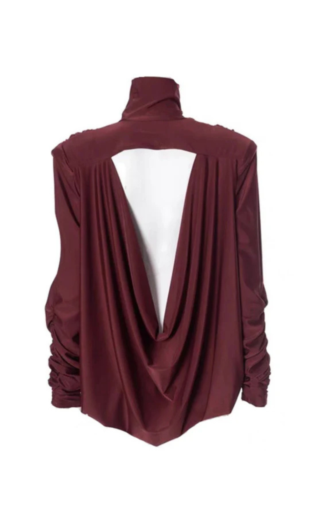 ABITO CORTO CON SCHIENA SENZA ABITO E RUCHES ALESTAIR ROSSO