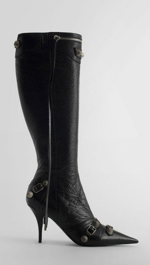 AIIZIE SHILIA ZIP KNEE-HIGH BOOTS - BLACK - product image