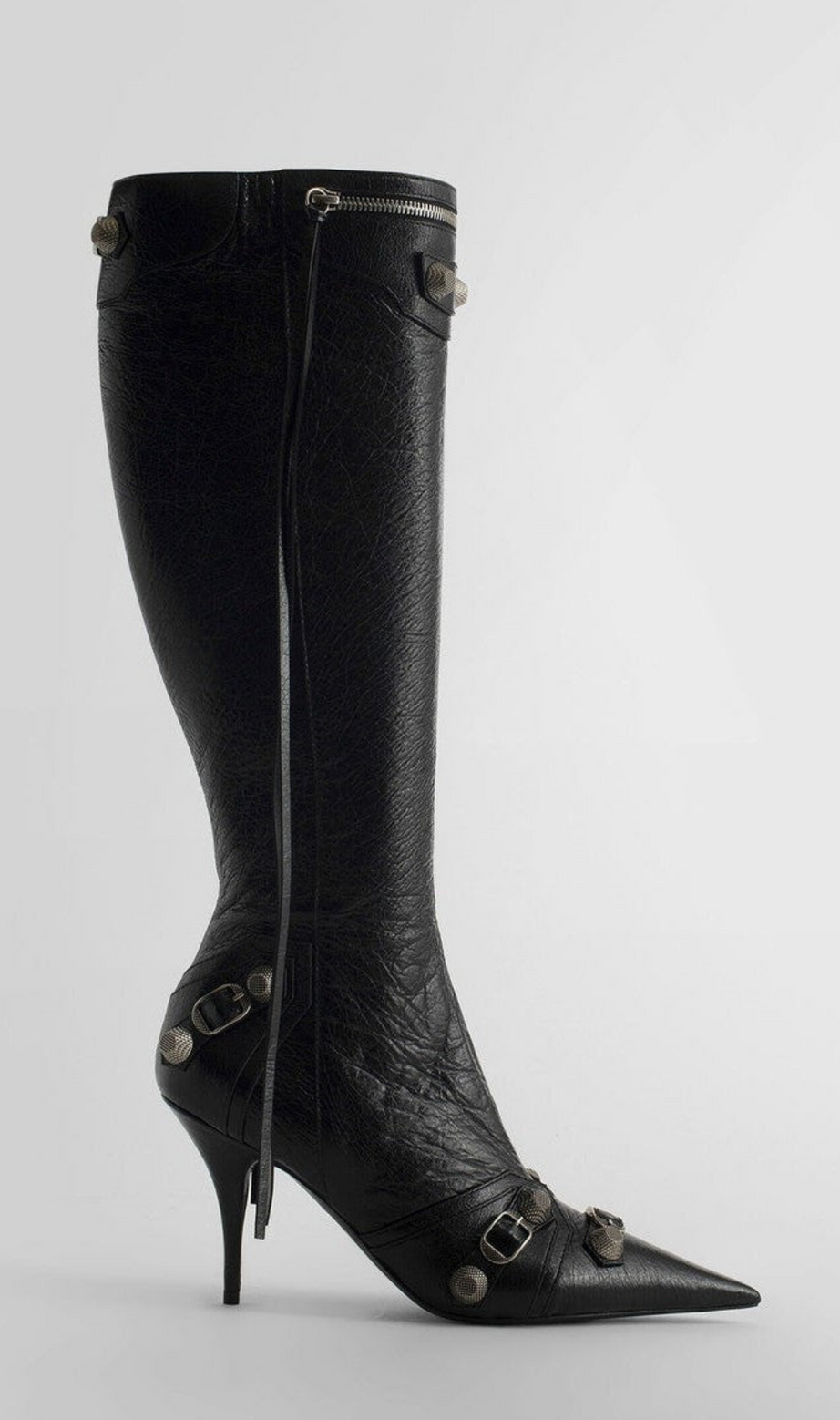 Shilia Zip Knee-high Boots - Black