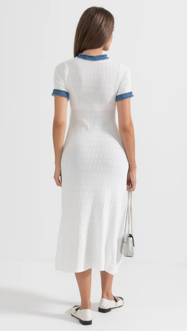 AIIZIE RIBBED KNIT MIDI DRESS - product image