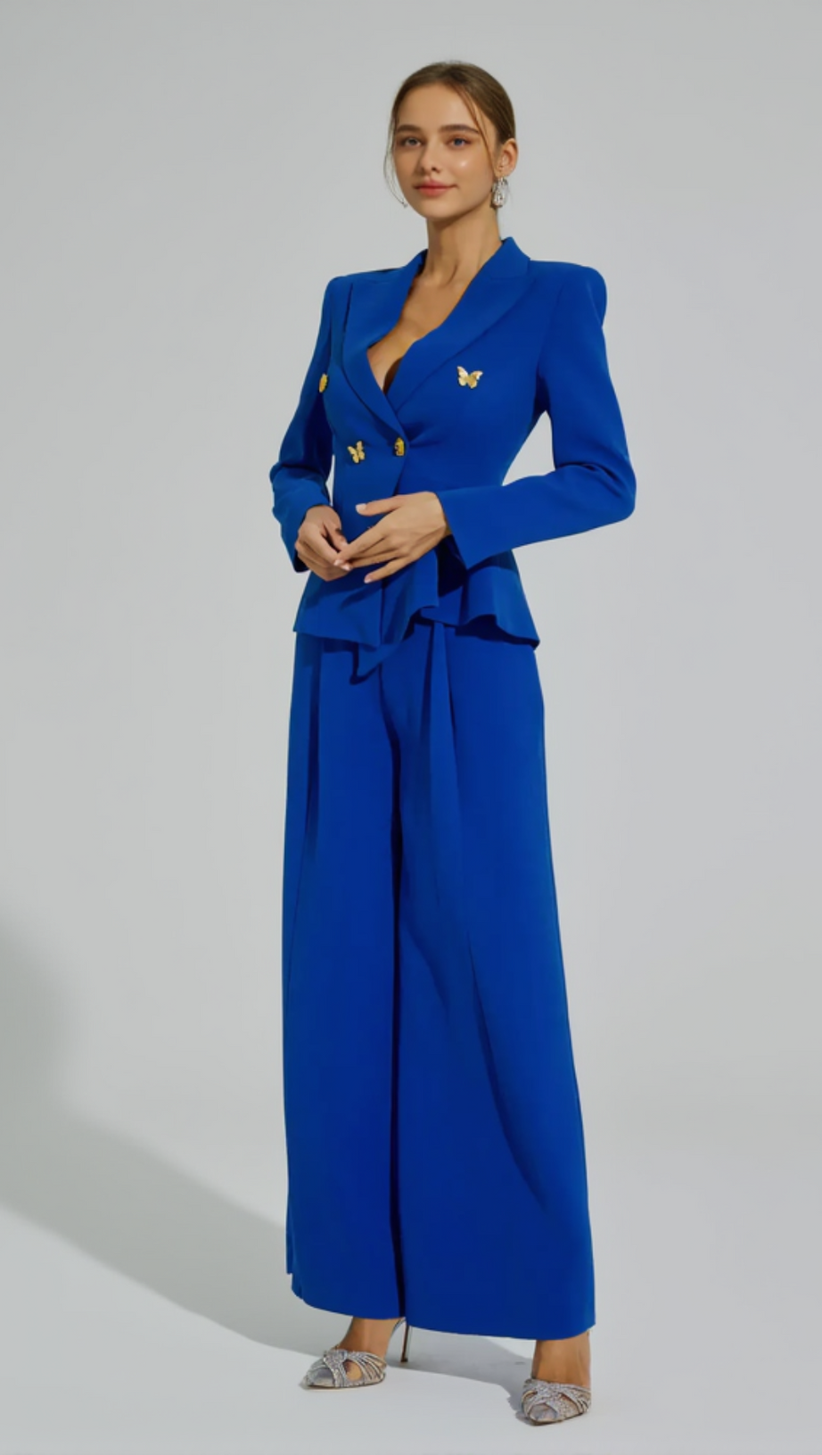 LEXI V-NECK LONG SLEEVES TWO-PIECES SET