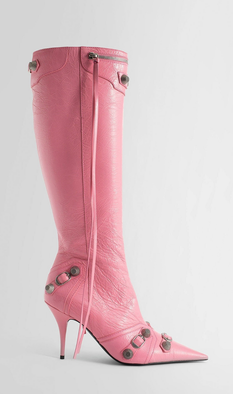Shilia Zip Knee-high Boots - Pink