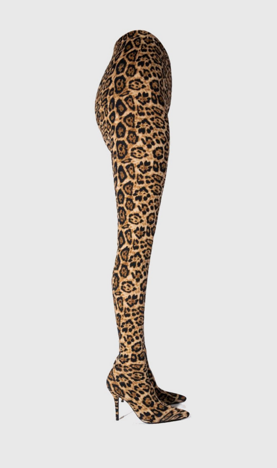 Stivali con stampa leopardata Sagier