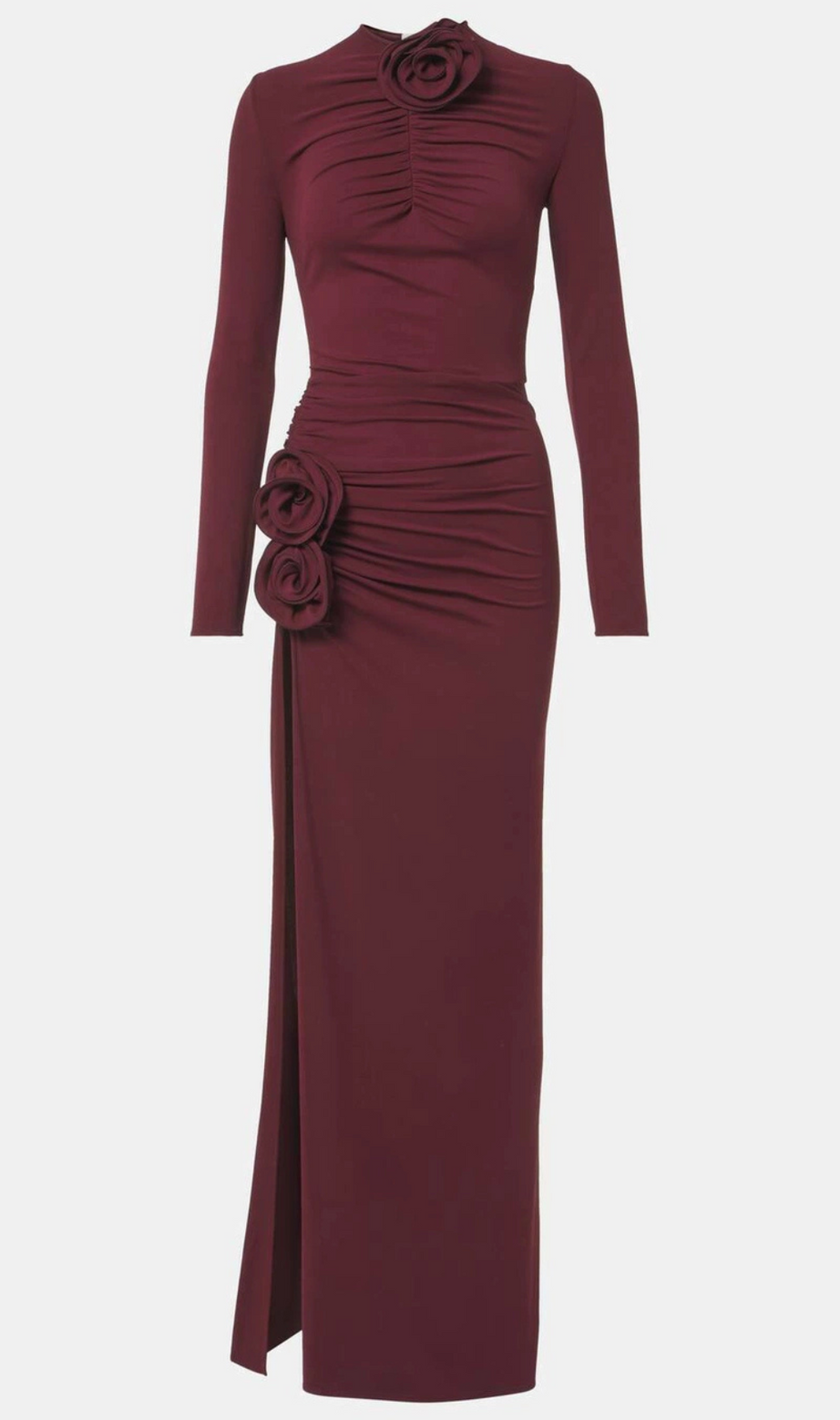 Ballard Ruch Figurbetontes Maxikleid mit Blumenmuster und Schlitz