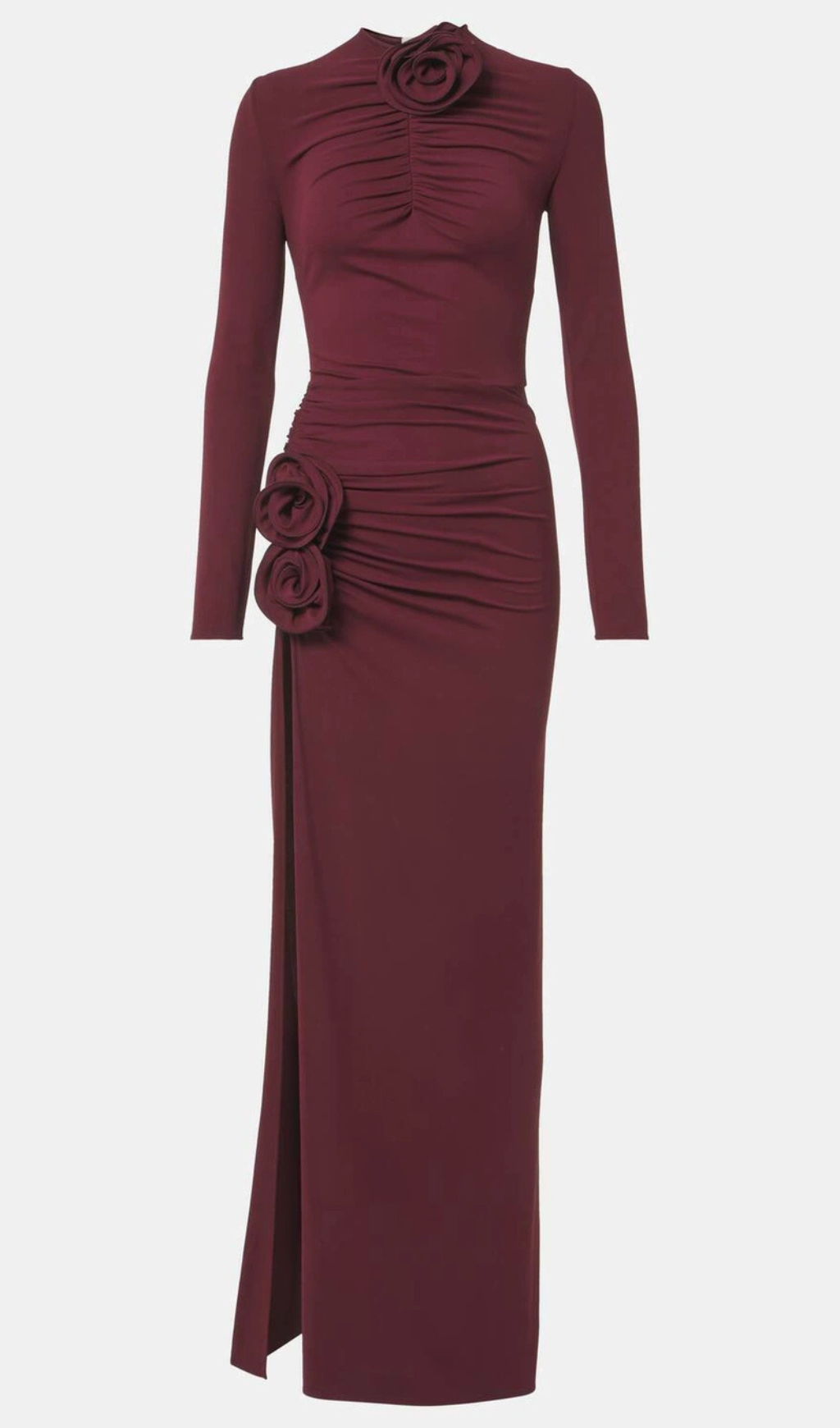 BALLARD RUCH SPLIT FLOWER BODYCON MAXI DRESS