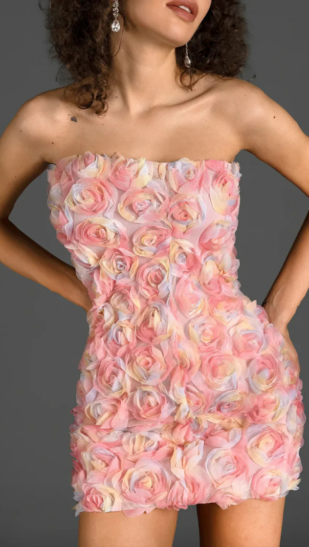 AIIZIE OFF SHOULDER FLORAL MINI DRESS - product image