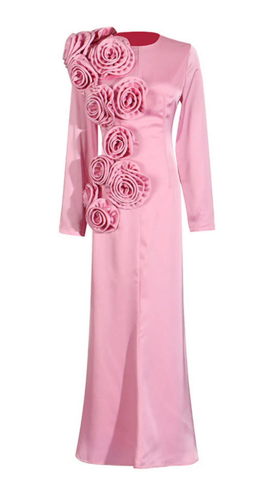 FLOWER MAXI DRESS IN PINK