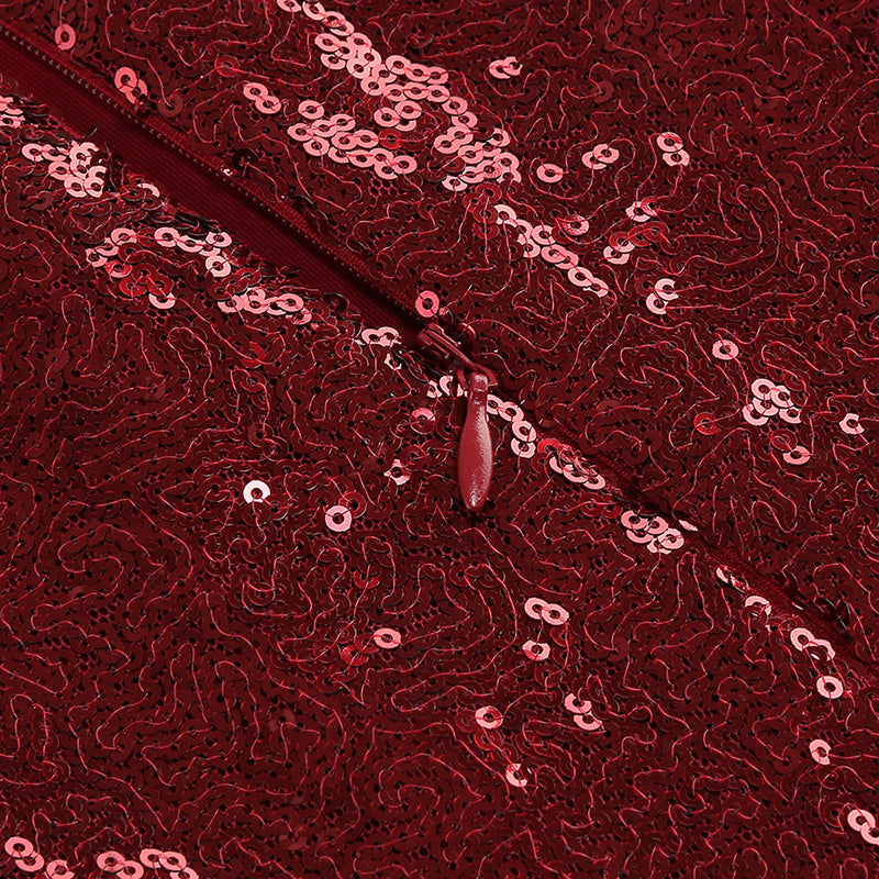 MINI ABITO MONOSPALLA CON PIUME E PAILLETTES