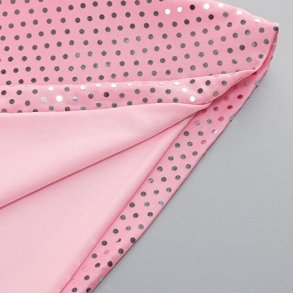 AIIZIE BROOK CRYSTAL-EMBELLISHED SLEEVELESS MINI DRESS IN ROSE PINK - product image