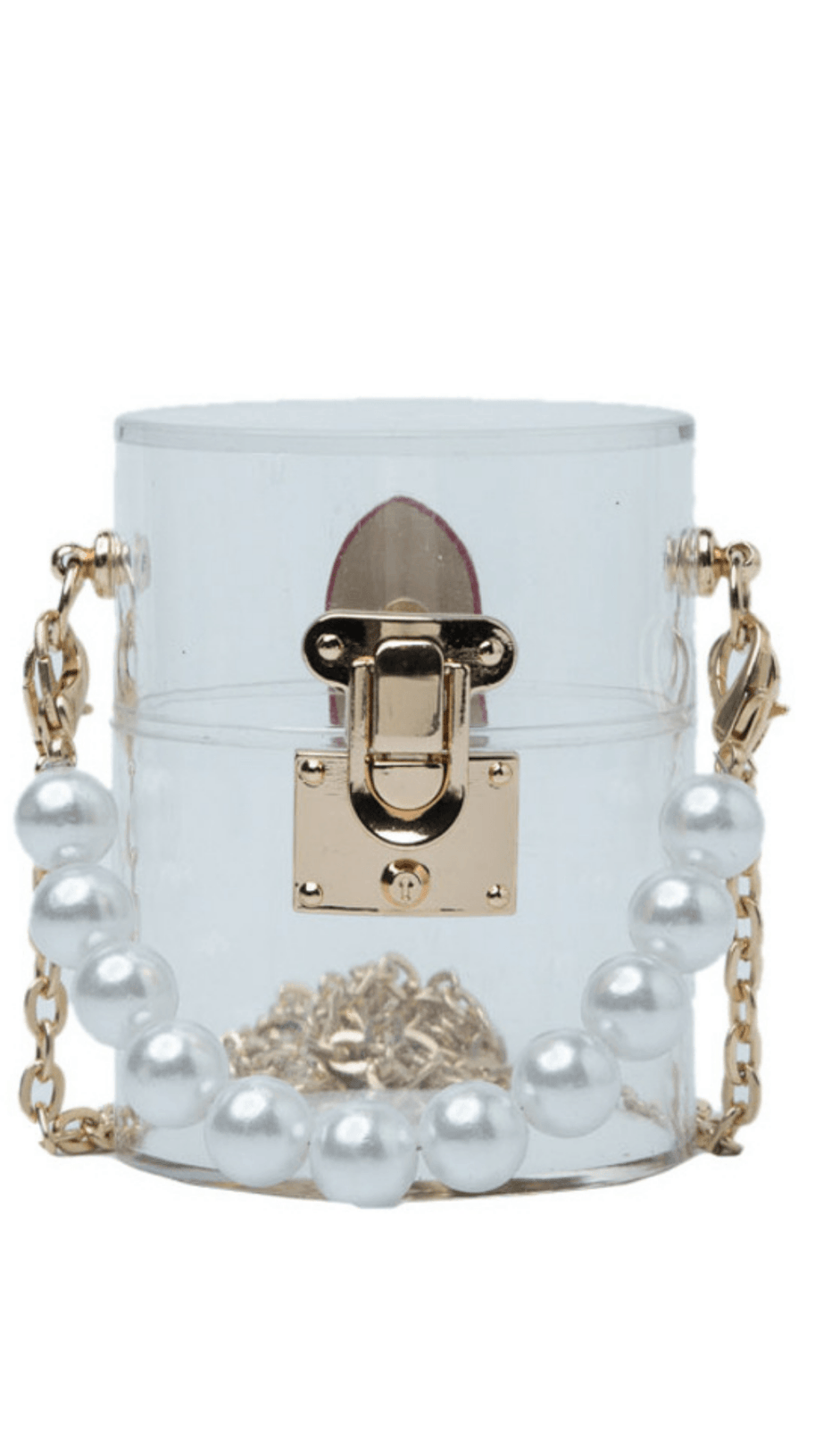 BORSA IN GELATINA DI PERLE ACRILICHE NERE