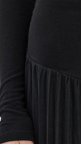 SARA BODYCON STRAPLESS LONG SLEEVE MAXI DRESS IN BLACK