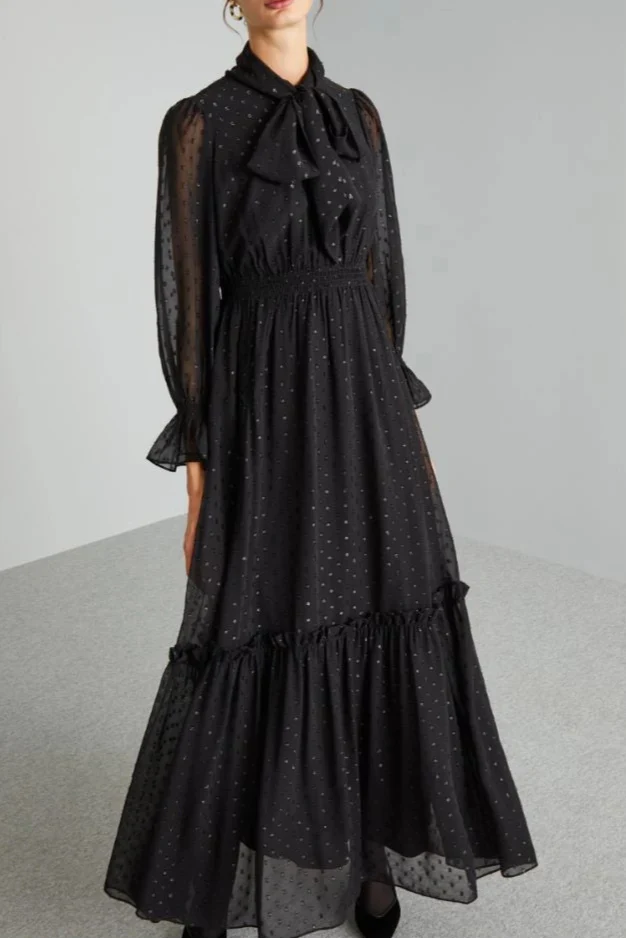 AIIZIE FOULARD-EMBELLISHED DRESS - product image