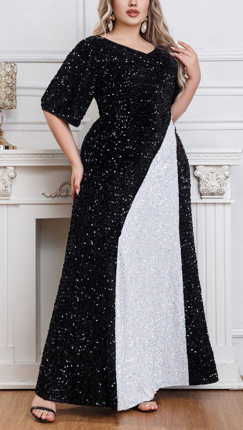 AVIANA SEQUINED MAXI DRESS