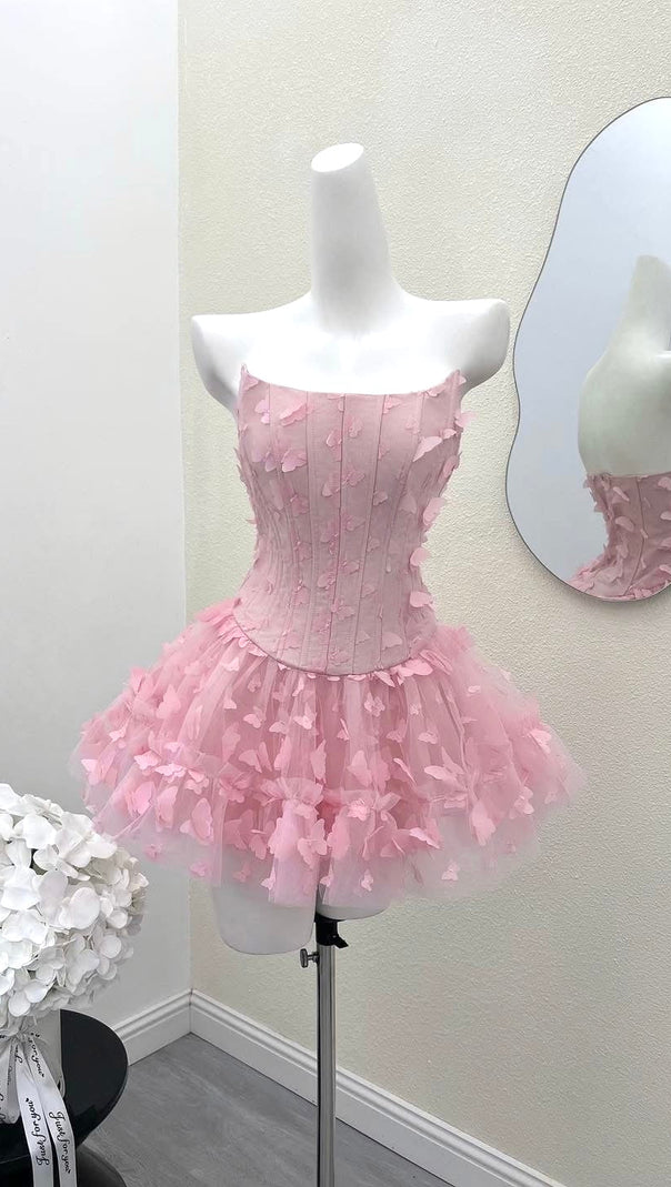 AIIZIE ADARA BUTTERFLY CORSET MINI DRESS - product image