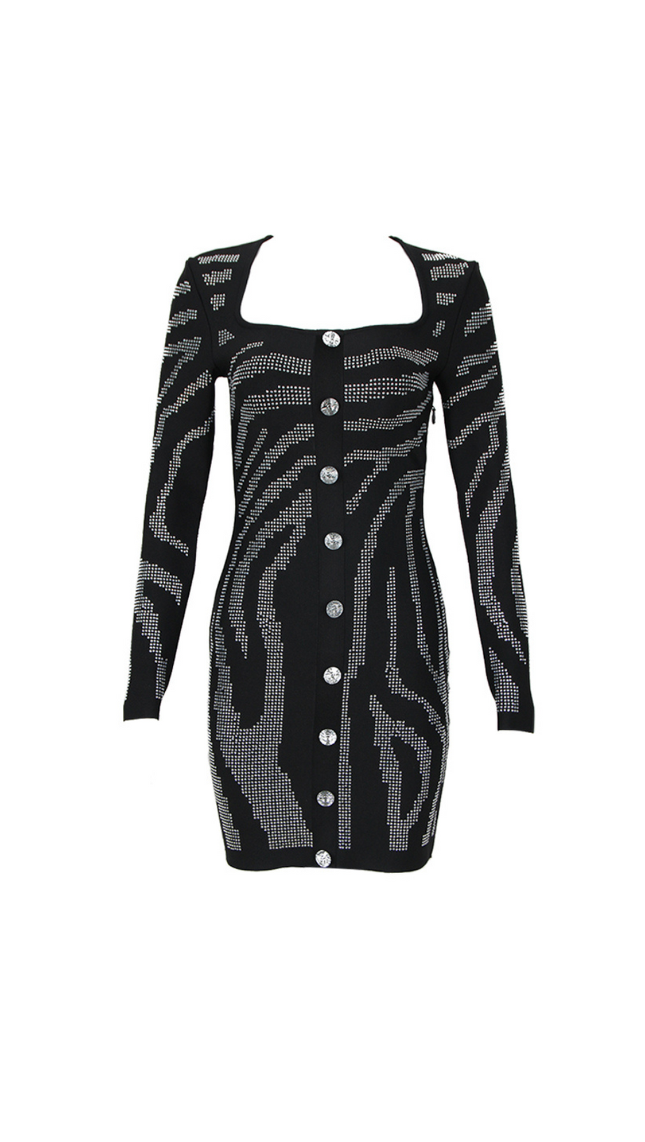 MINIKLEID AUS STRICK MIT KRISTALL 
