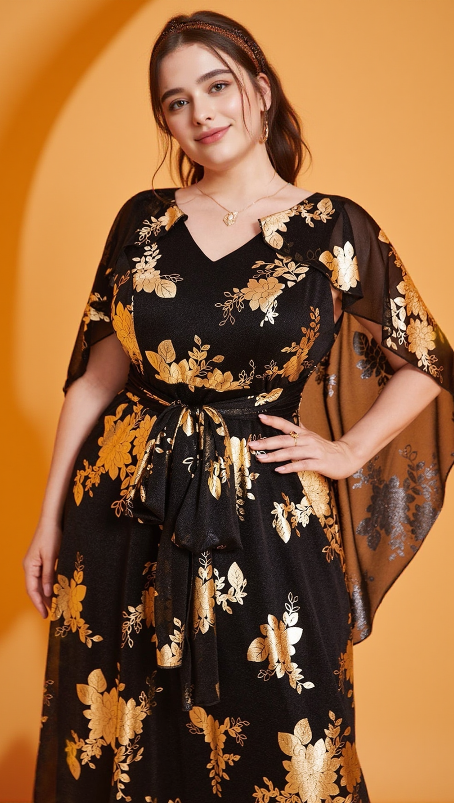 ABITO LUNGO STAMPATO ROSALIND