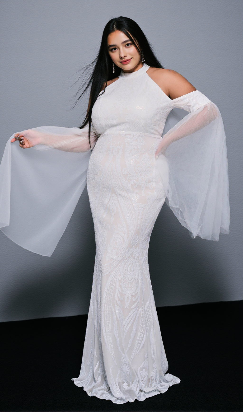 AIIZIE GIA HIGH NECK MAXI DRESS - product image