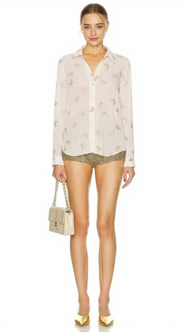 AIIZIE LAURENT BLOUSE IN WHITE - product image