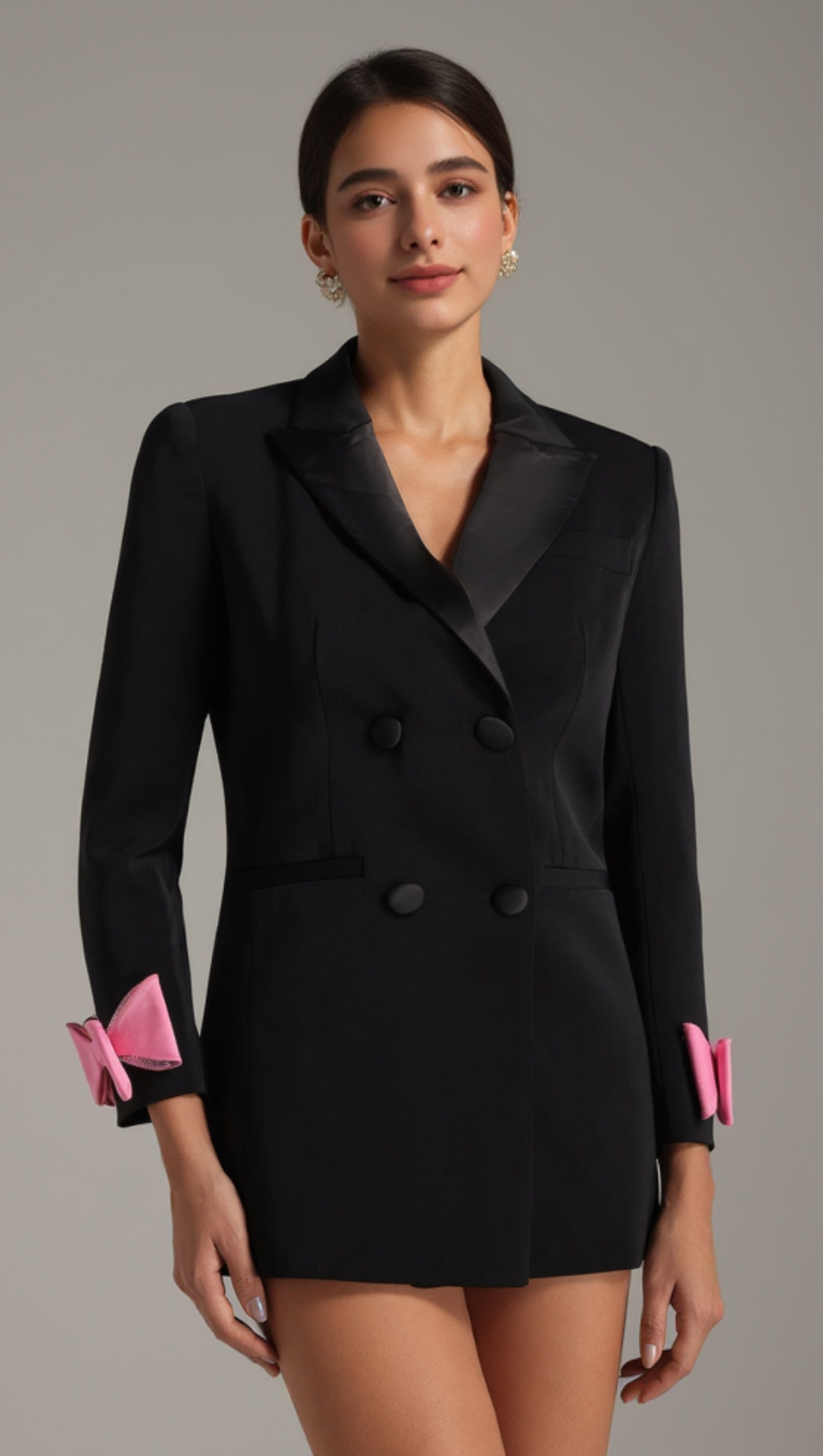 RETTA BOW LAPEL BLAZER