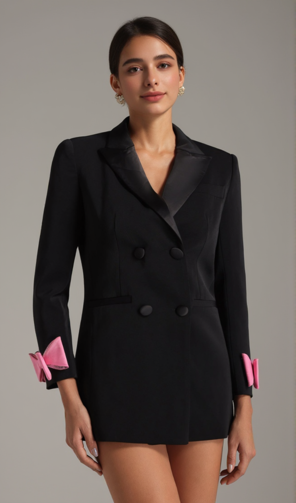 RETTA BOW LAPEL BLAZER