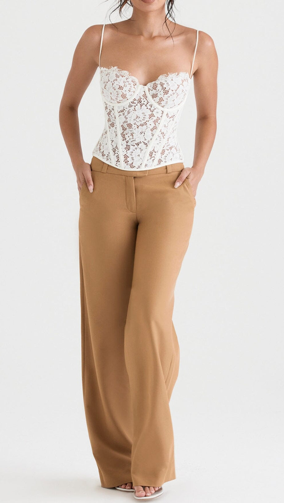 MILA LACE UNDERWIRED CORSET TOP