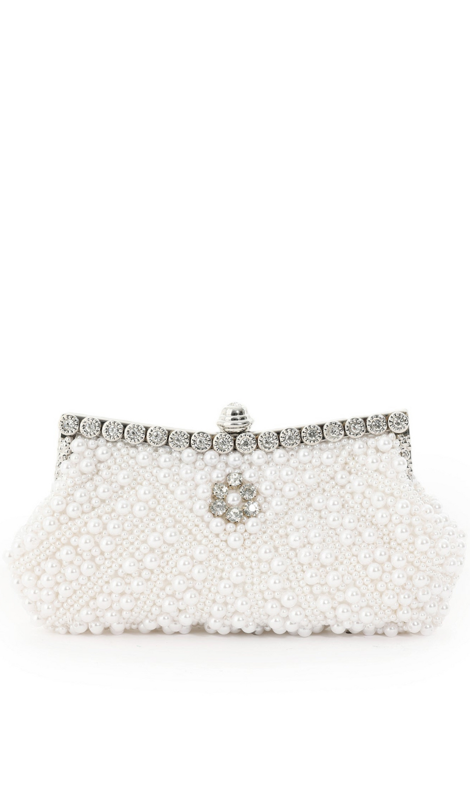 Hlasa Pearls Diamante Clutch 