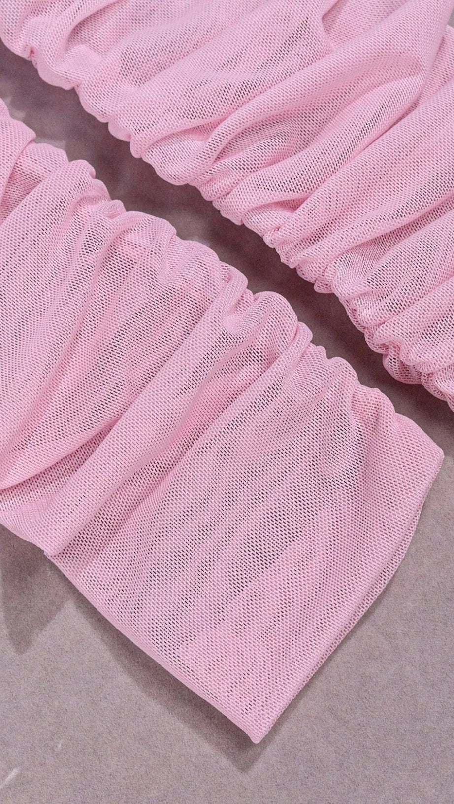 PINK STRAPLESS RUCHED MINI DRESS