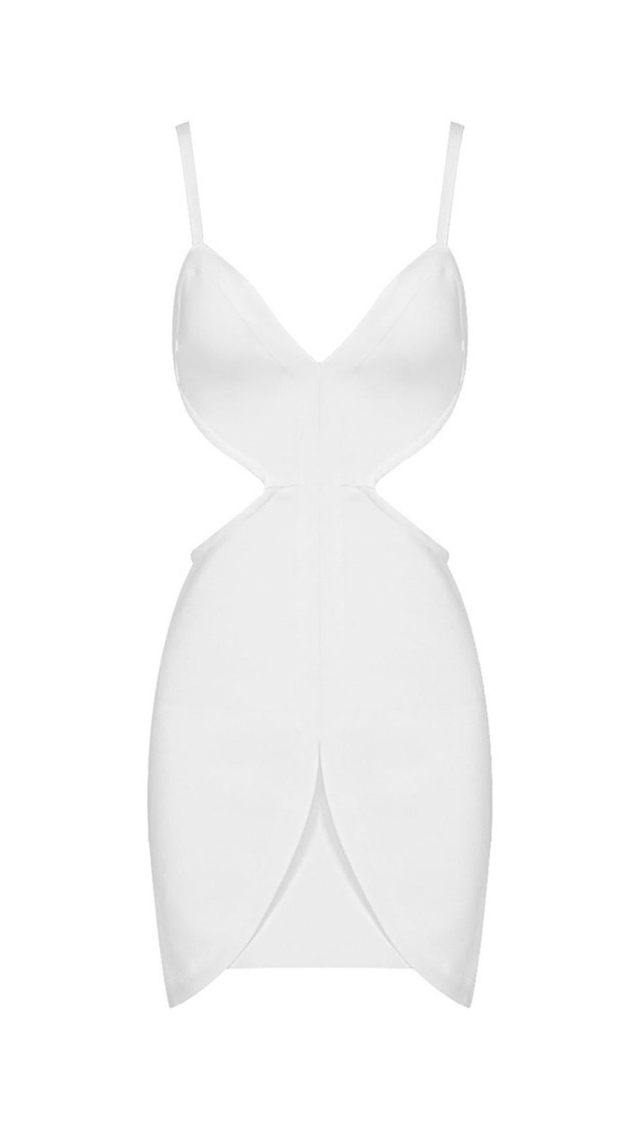 BANDAGE BACKLESS MINI DRESS IN WHITE