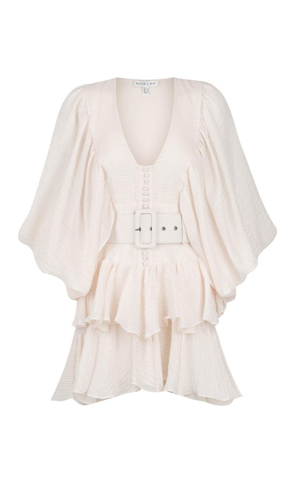 MINI ABITO DRAPPEGGIATO CON SCOLLO AVVOLTO