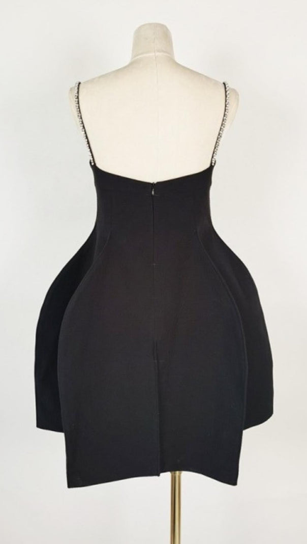 AIIZIE RHINESTONE PEPLUM MINI DRESS - product image
