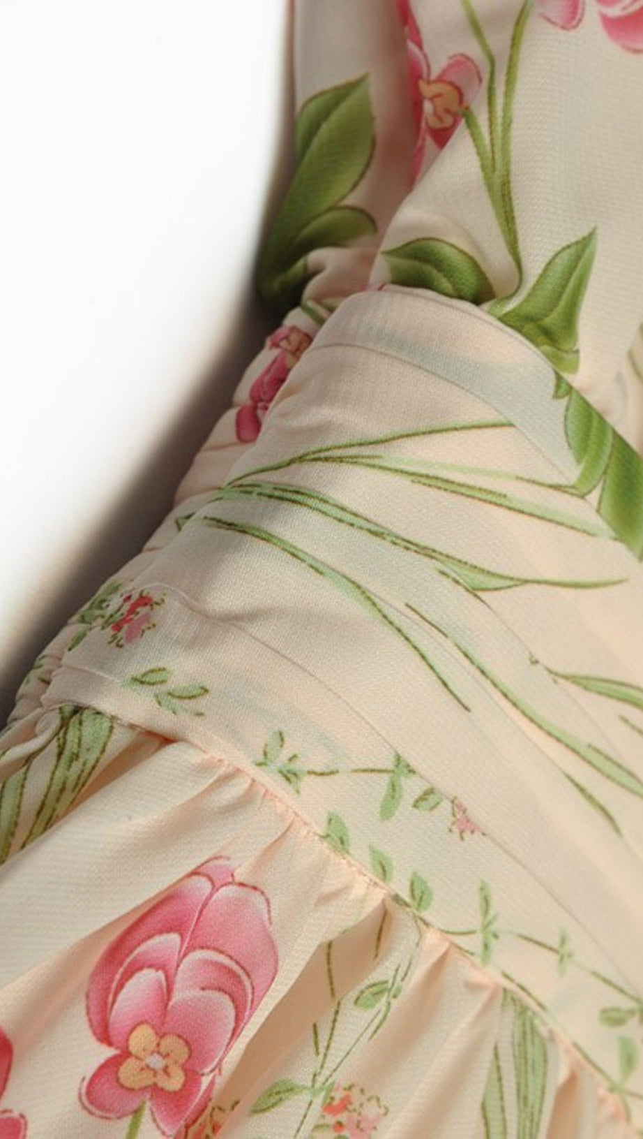 SILK FLORAL MAXI DRESS