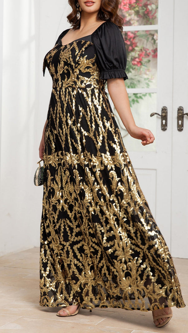 AIIZIE AZALEA SHORT SLEEVE MAXI DRESS - product image