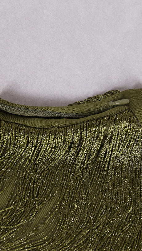 HORATIA TASSEL TWO-PIECE SET | ELEGANT TEXTURED SATIN ENSEMBLE