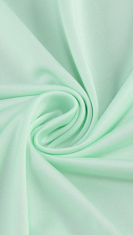 BERYL ONE SLEEVE CUTOUT RUCHED MAXI DRESS IN GREEN