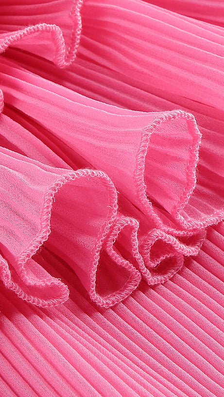 GEMMA CUT OUT FLOWER MINI DRESS IN PINK