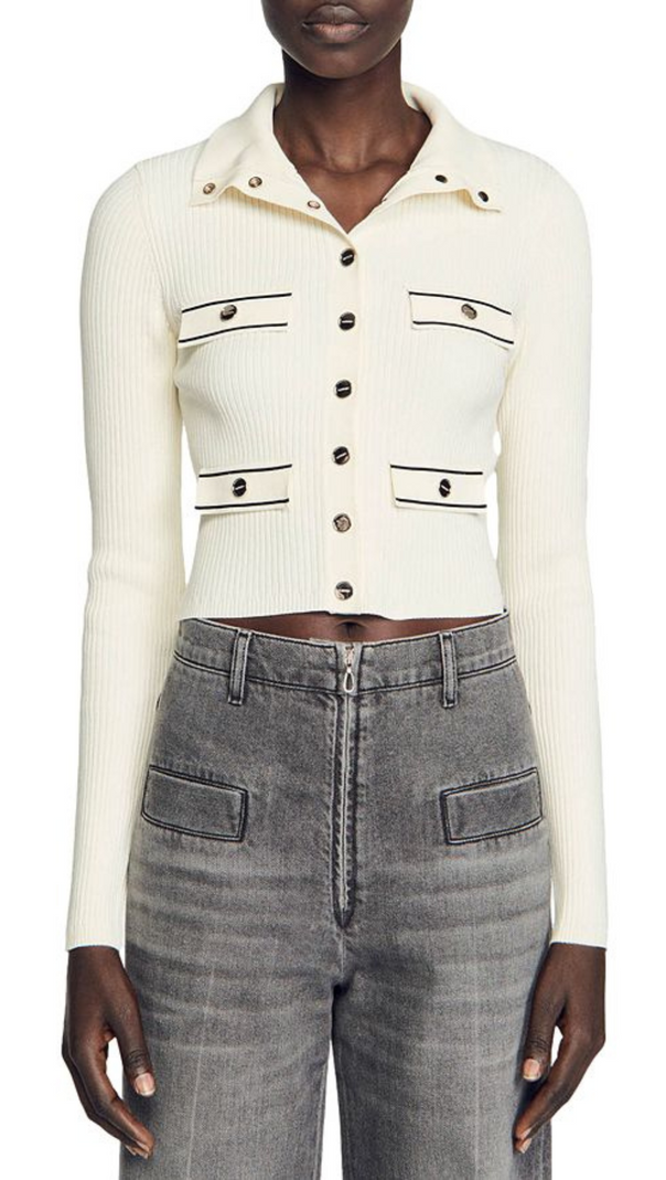 AIIZIE RIBBED CARDIGAN - product image