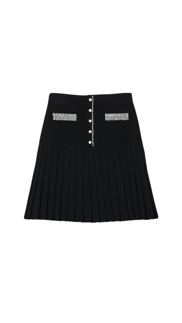 AIIZIE PLEATED KNIT SKIRT - product image