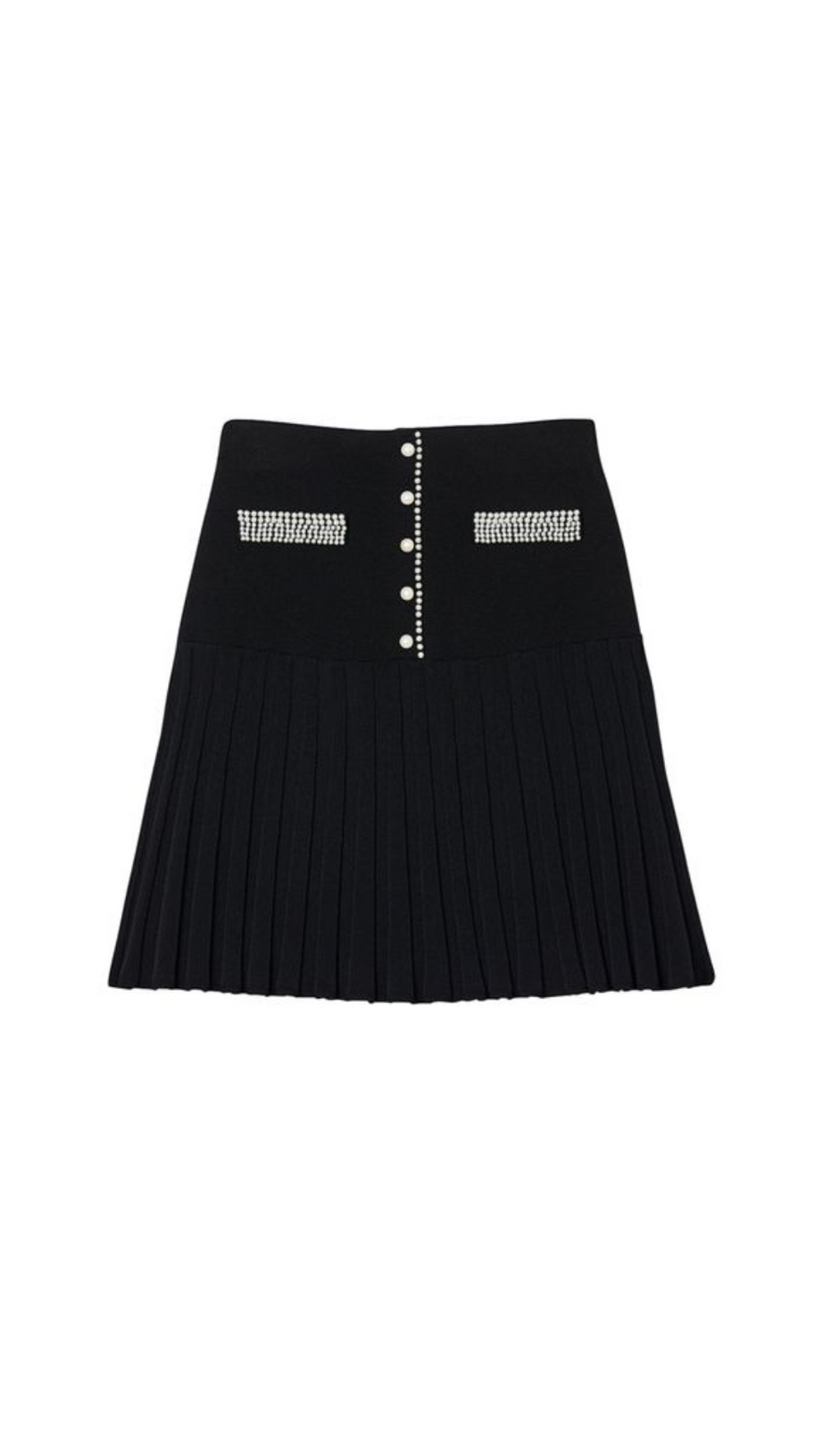 GONNA IN MAGLIA PLISSETTATA 