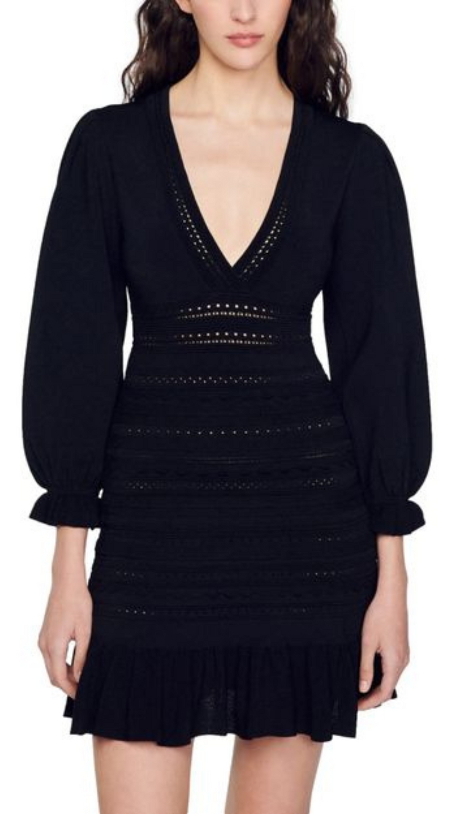 ABITO CON SCOLLO A V OMBRÉ 