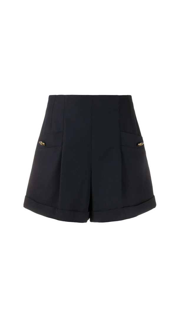 AIIZIE CADAQUES TWEED SHORTS IN BLACK - product image