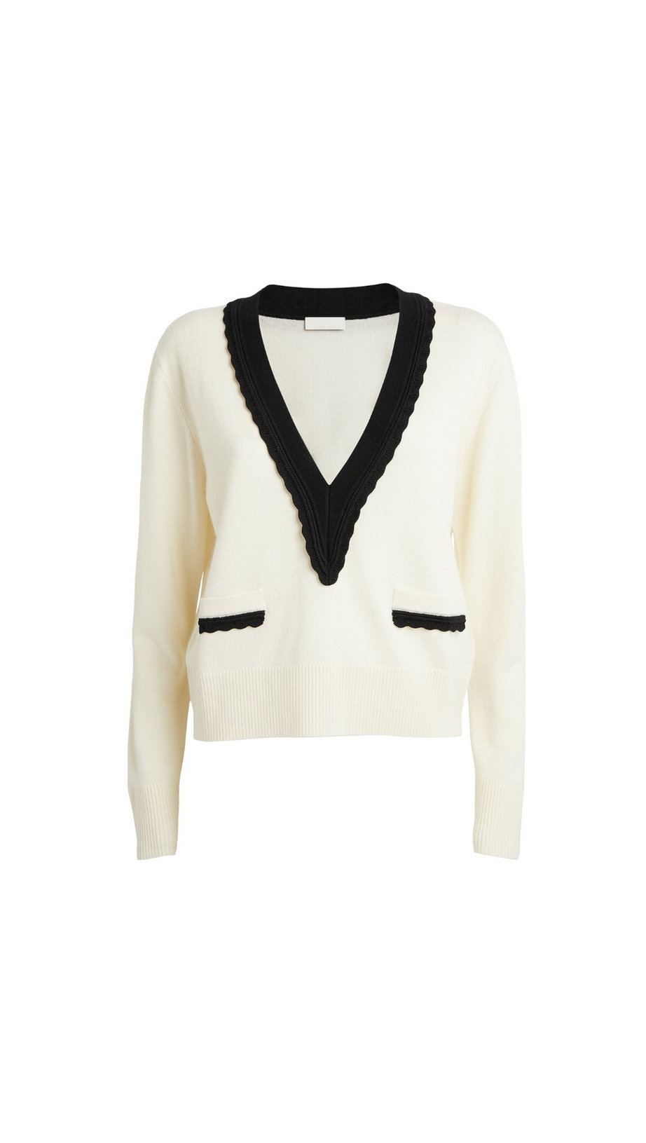 CONTRAST TRIM SWEATER