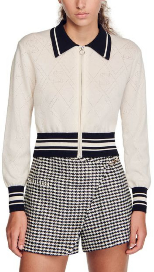 CARDIGAN VARSITY JANVIER POINTELLE 